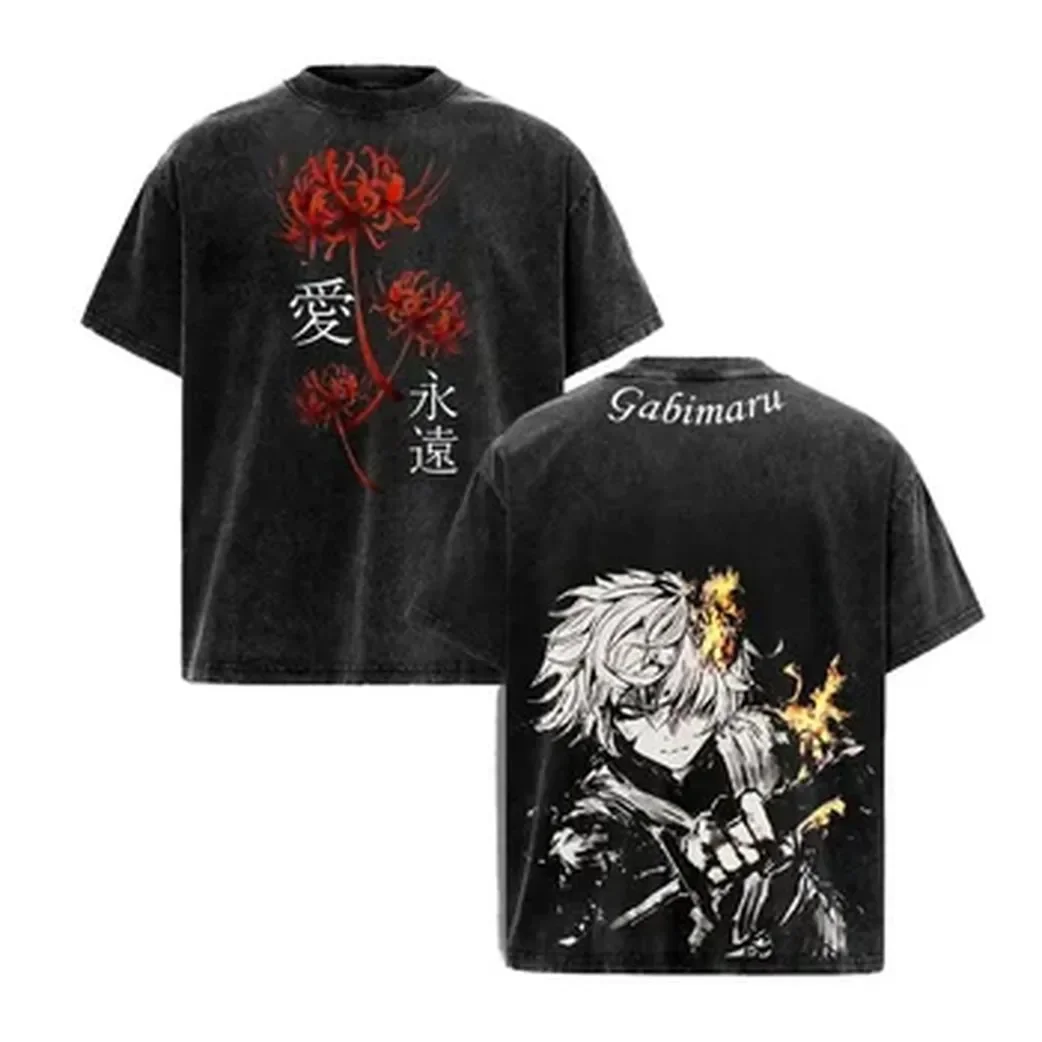 Japanese Summer Clothing Men - Japanese Anime Hell's Paradise T-shirt Gabimaru