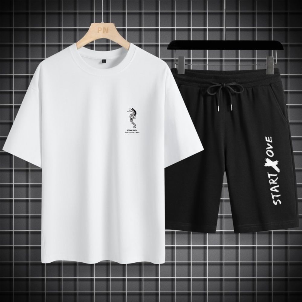 Summer Clothing Drip - 1pcs Men's t-shirt Sets 2026 Spring/Summer