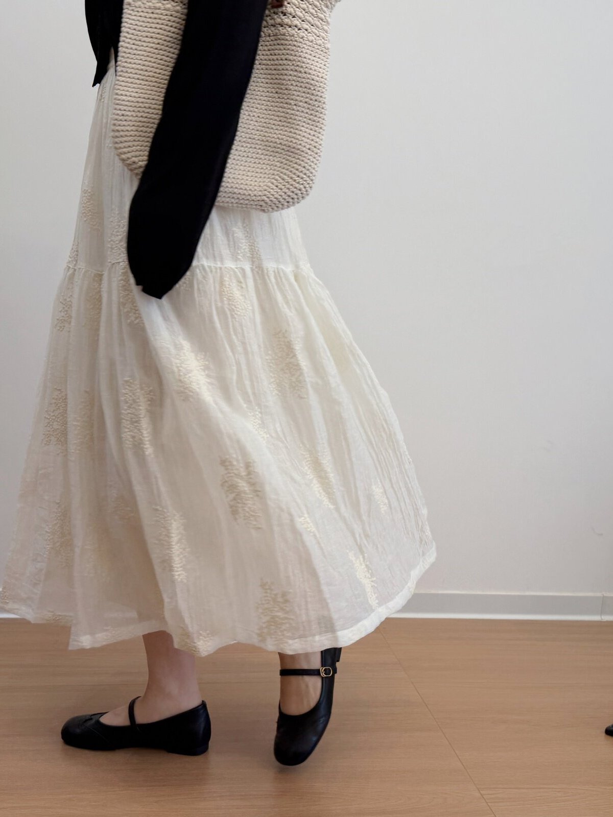 Summer Clothing Tagline - Artistic Style Mid-Length A-Line Skirt Women's