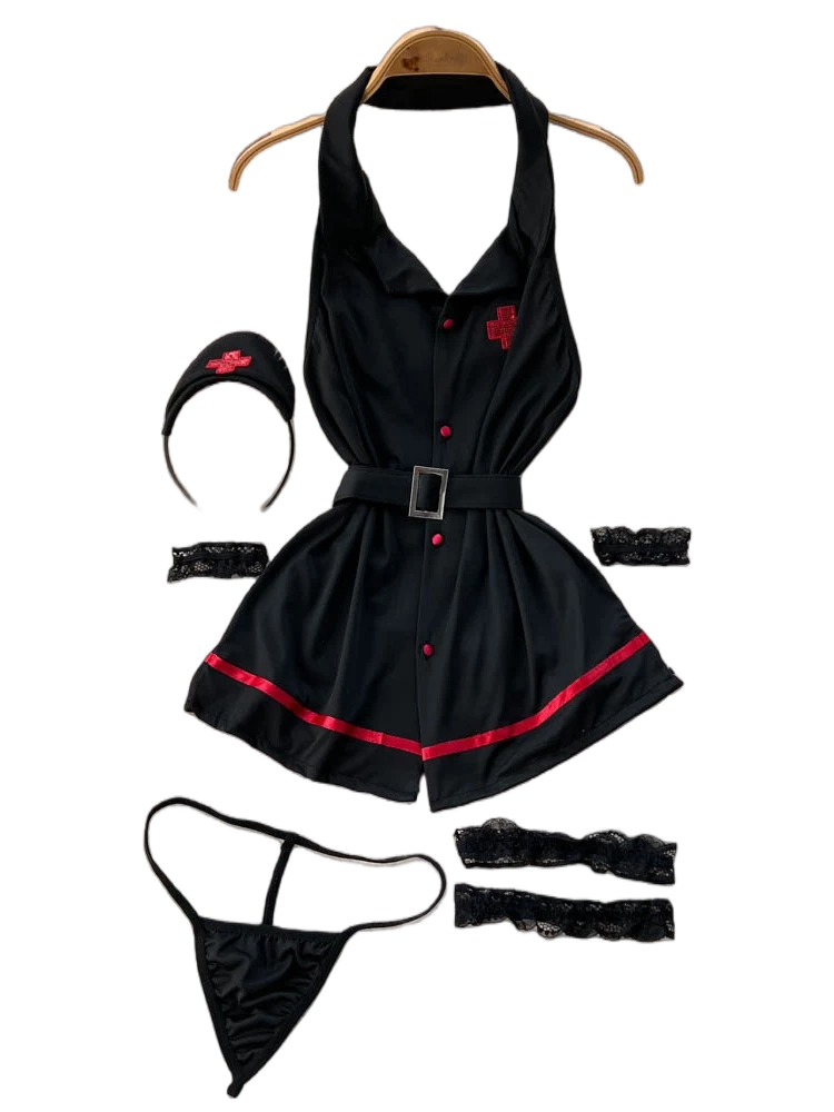 Summer Clothing Essentials - Erotic Fashion Sexy Halter Lingerie Dress