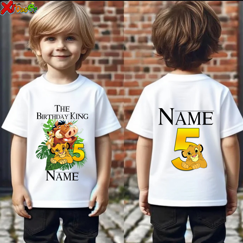 Summer Clothing Name - Birthday Boy Shirts 5th Kids Matching