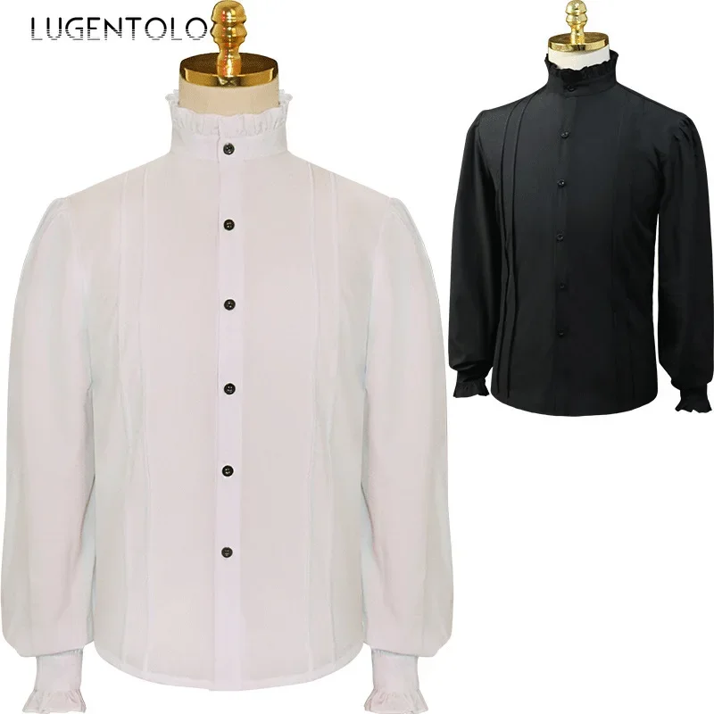 Summer Renaissance Clothing - Men Medieval Renaissance Shirts Steampunk Victoria