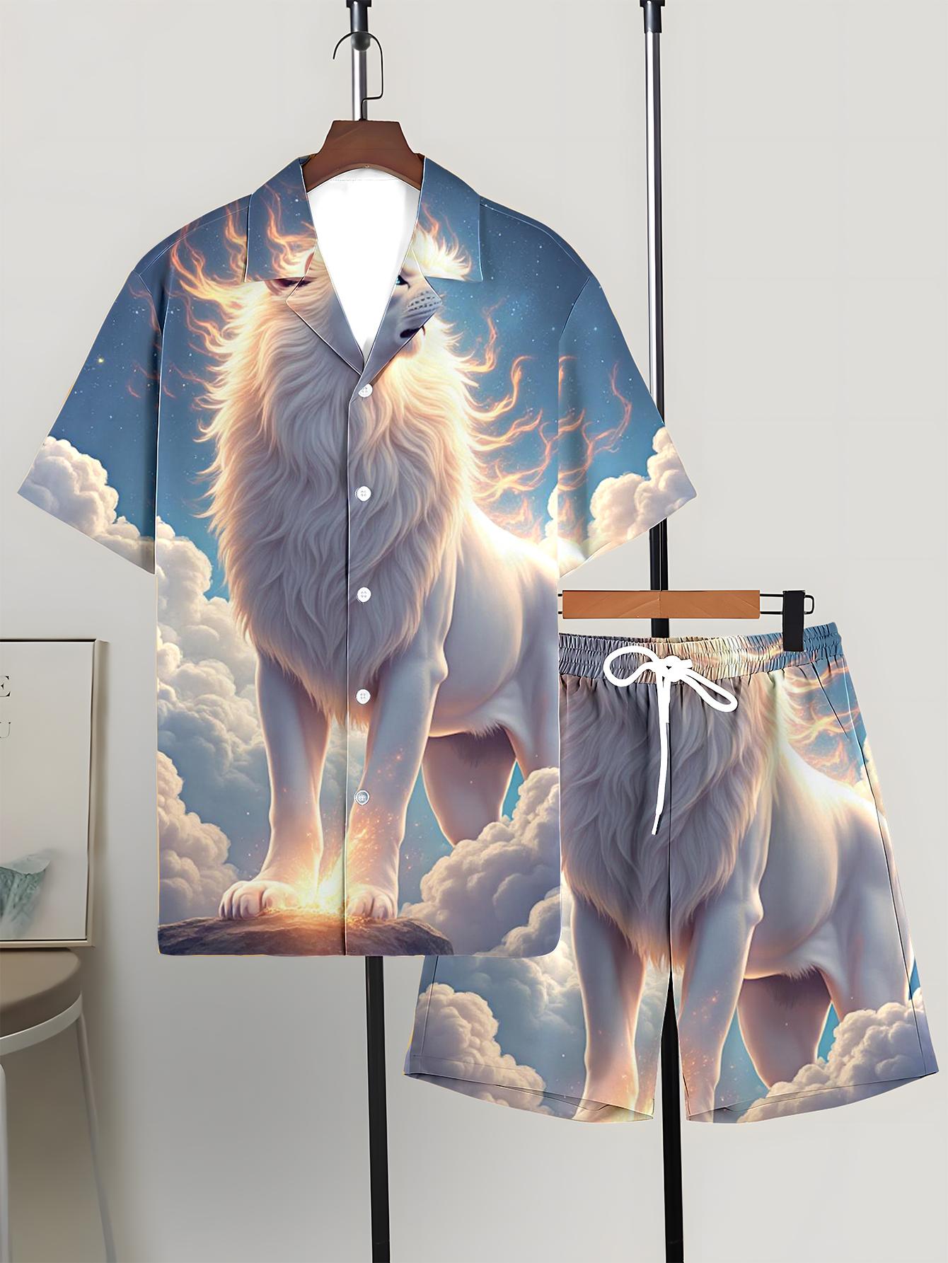 Summer Clothing Drip - Men's Shirt Sets 2026 Spring/Summer jogging