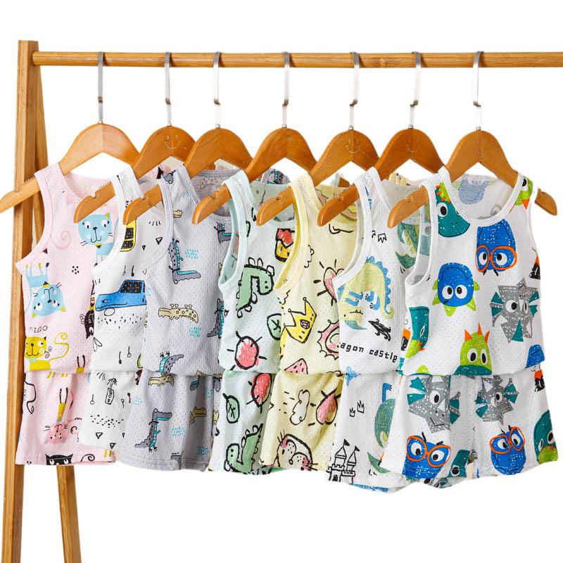 Summer Clothing Newborn - Toddler Boys Clothes Sleeveless Children's Sleepwear
