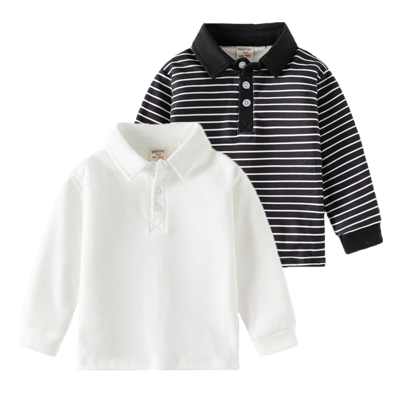 Summer Clothing Toddler - 2-6 Y Children's Solid Color POLO