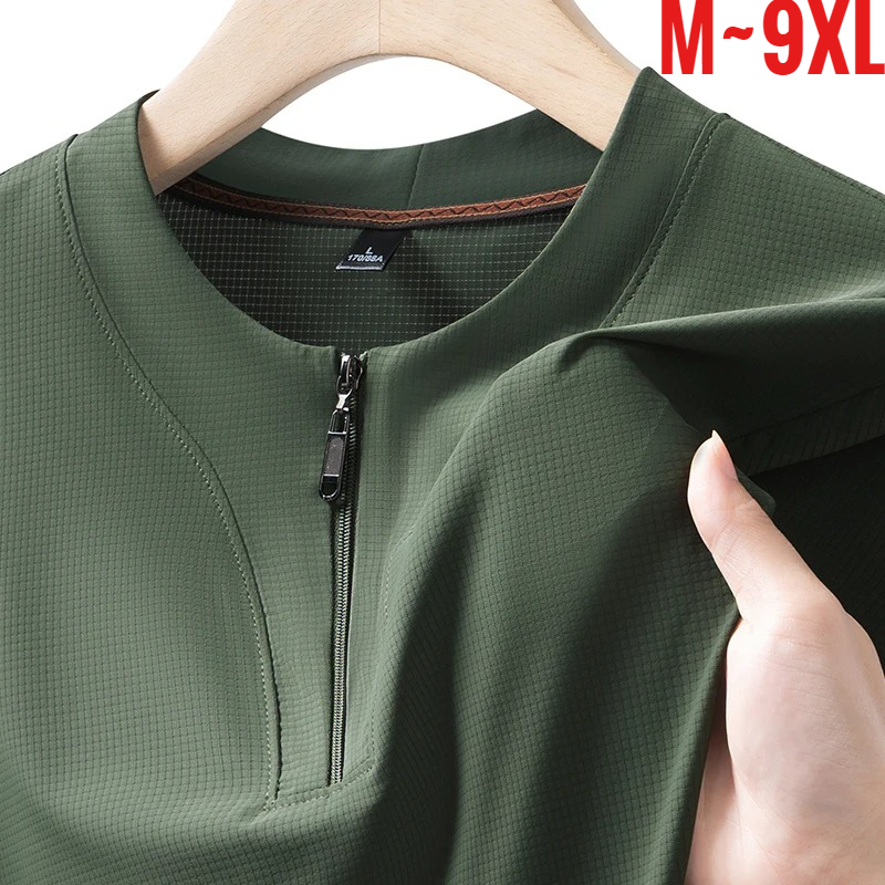 Summer Clothing Essentials - Big Size 9XL Men's Ice Silk