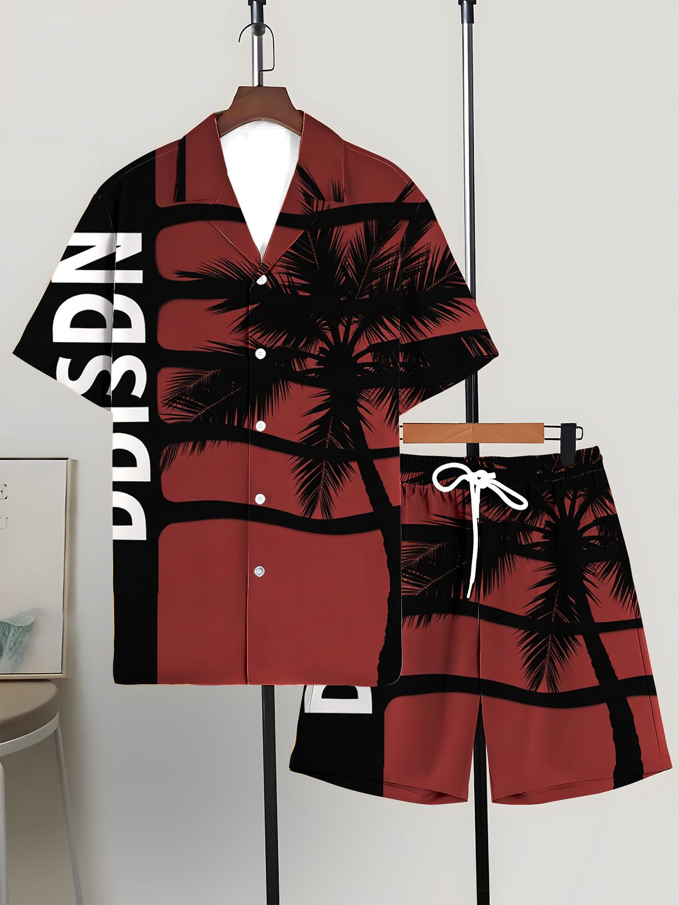 Summer Clothing Drip - Men's Shirt Sets 2026 Spring/Summer men's