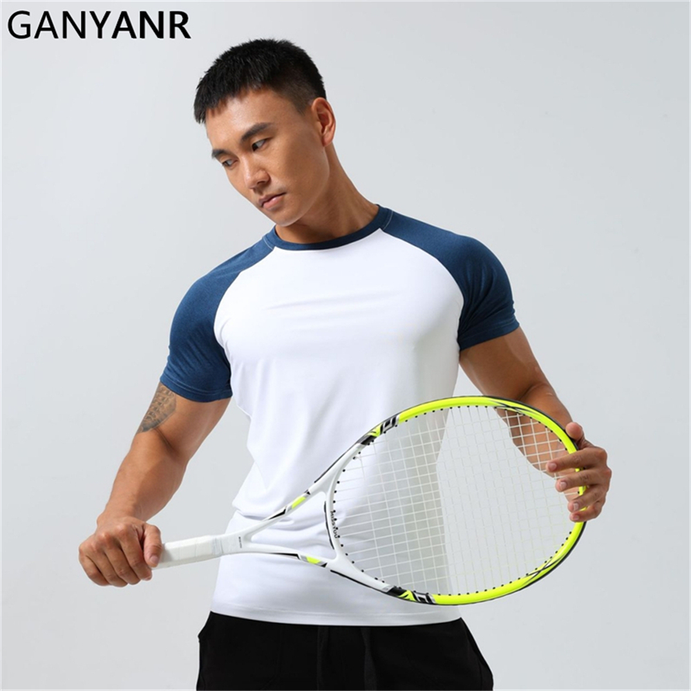 Summer Golf Clothing - GANYANR Men's Running T-shirt Active Wear