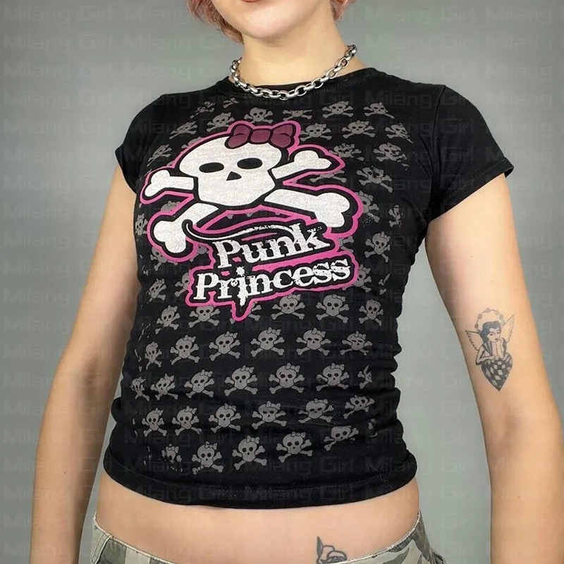Summer Clothing Newborn - Streetwear Aesthetic Y2k Clothes Gothic Emo