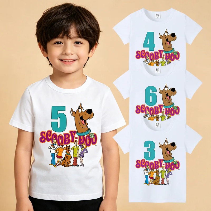 Summer Clothing Toddler - Scooby-Doo Birthday Number Tee Shirt Baby