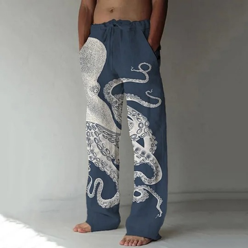 Japanese Summer Clothing Men - Japanese Art Octopus Graphic Printed Casual