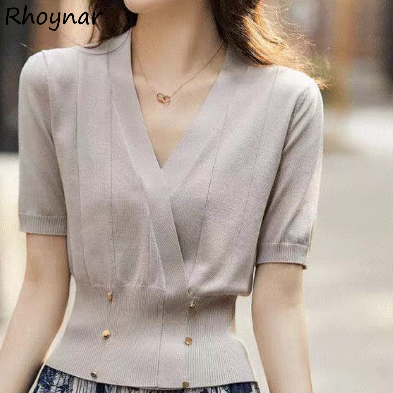 Summer Linen Clothing For Women - Blouses Women Summer Solid Simple 2