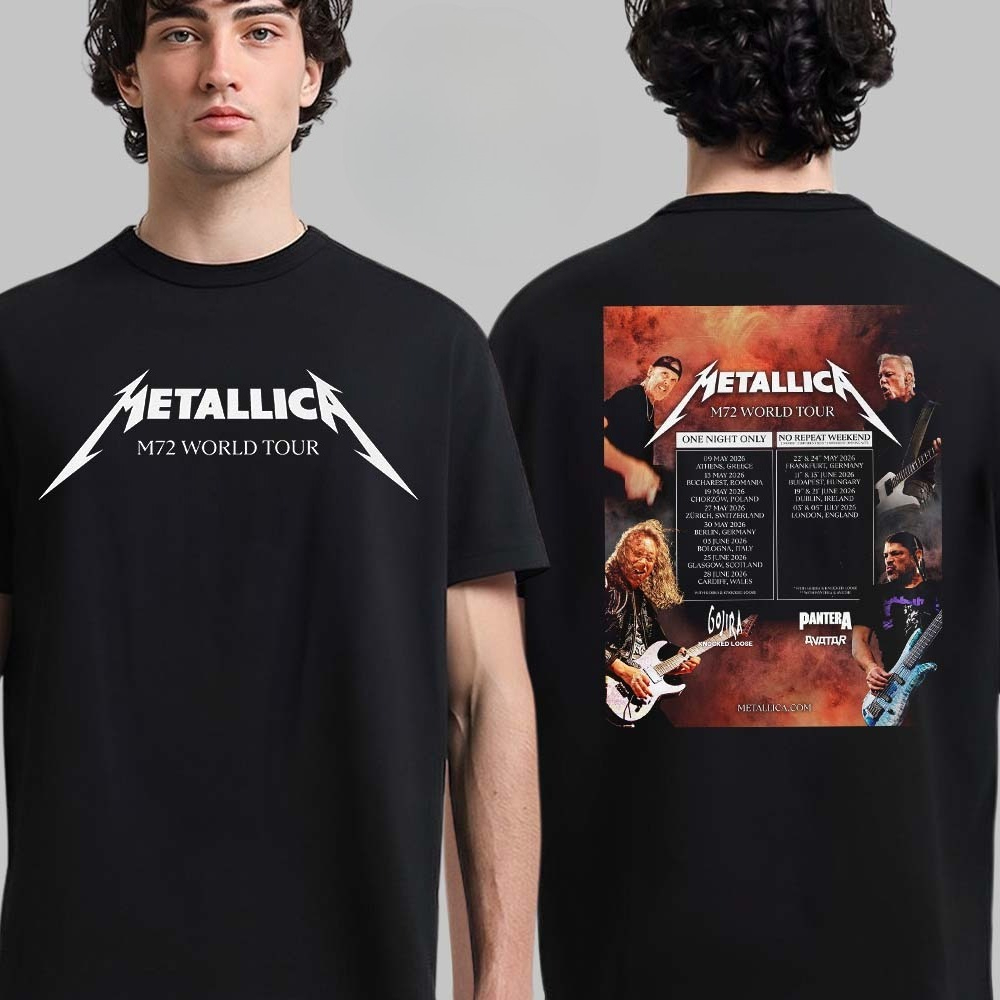 Metallica M72 World Tour Retur - Summer Clothing Europe recension och pris