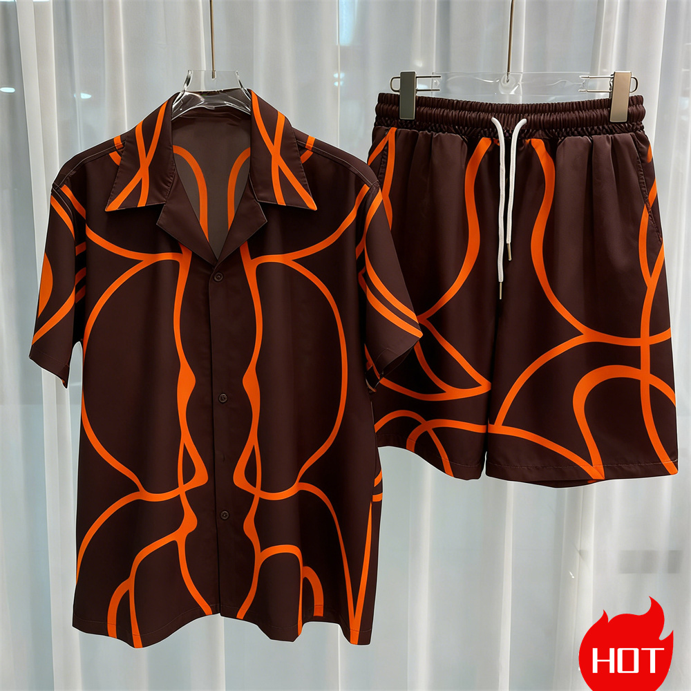 Digital printed men's set fash - Summer Clothing Essentials recension och pris