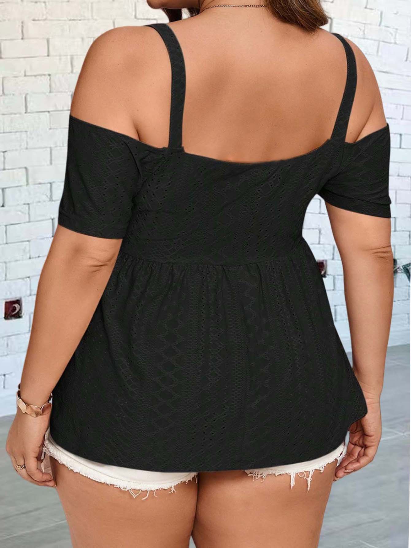 Elegant off-shoulder vest suit - Summer Clothing Plus recension och pris
