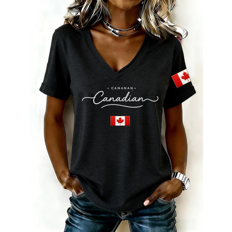 Canada National Flag Print Wom - Summer Clothing Women Canada recension och pris