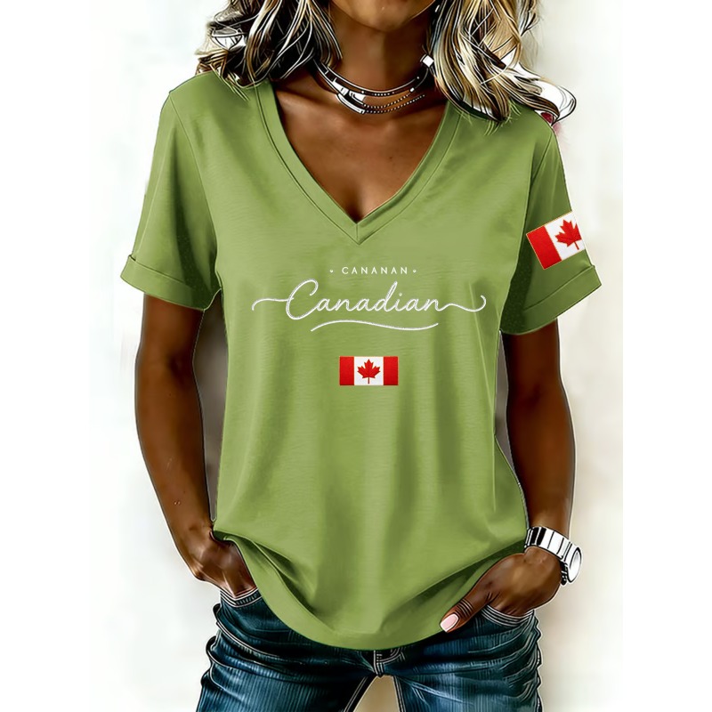 Canada National Flag Print Wom - Summer Clothing Women Canada recension och pris