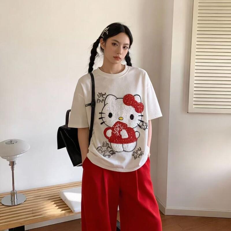 Cute Short-Sleeved Hello Kitty - Summer Clothing Essentials recension och pris