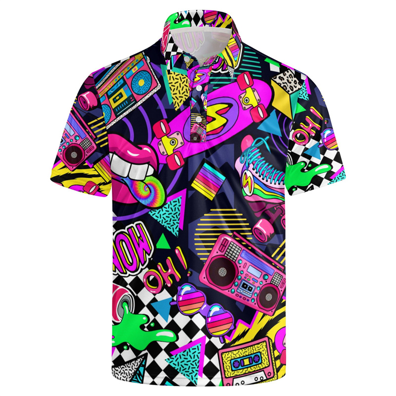 Hot Sale 3d Printing 80s 90s G - Summer Golf Clothing recension och pris