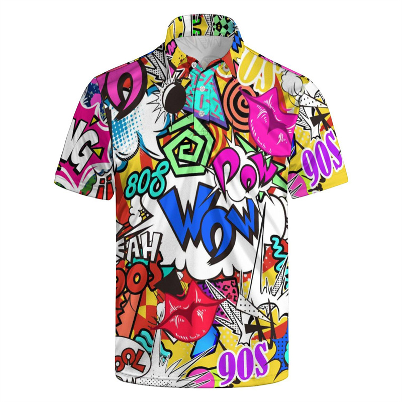 Hot Sale 3d Printing 80s 90s G - Summer Golf Clothing recension och pris