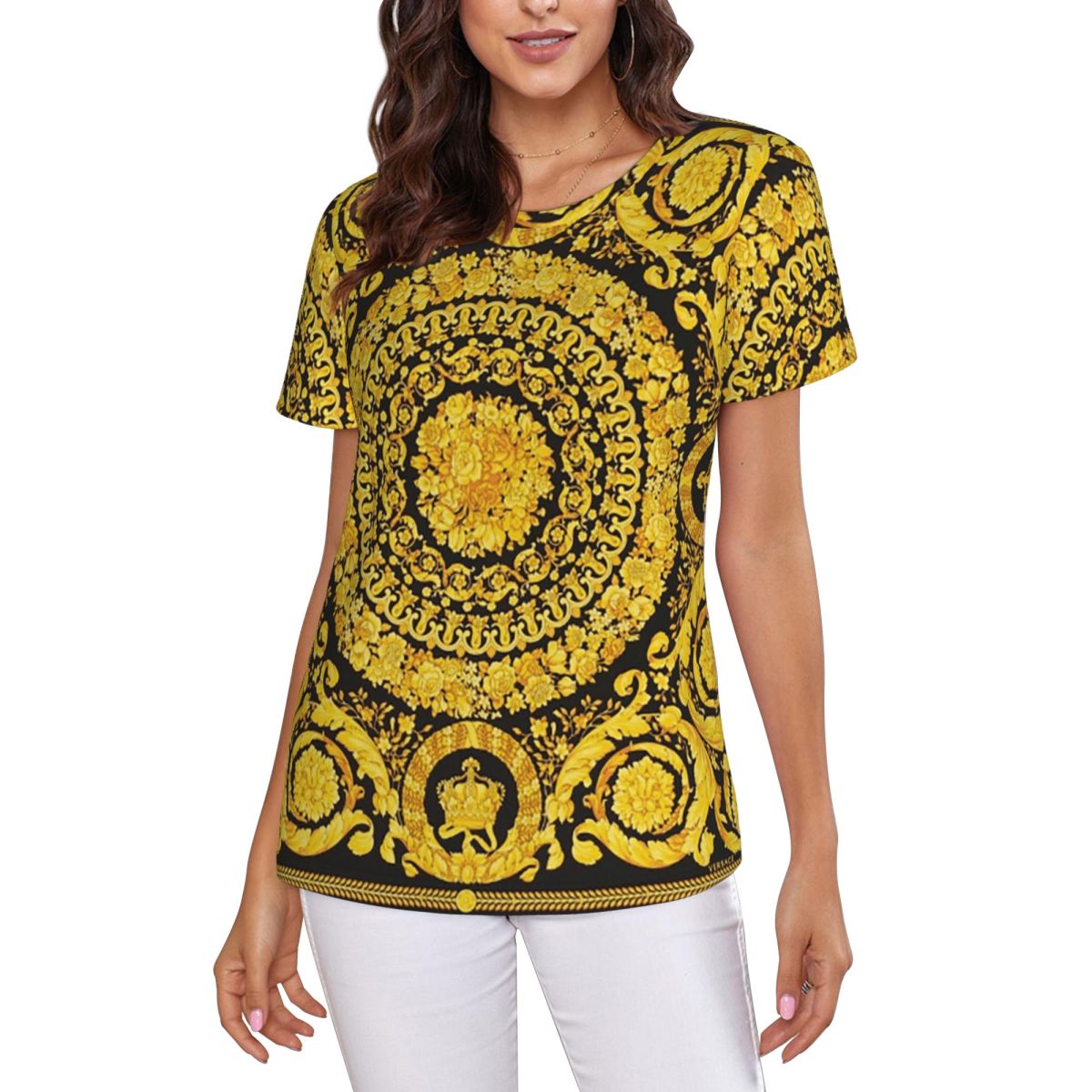 Decorative Golden Medallion Ba - Summer Clothing For 60 Year Old Woman recension och pris