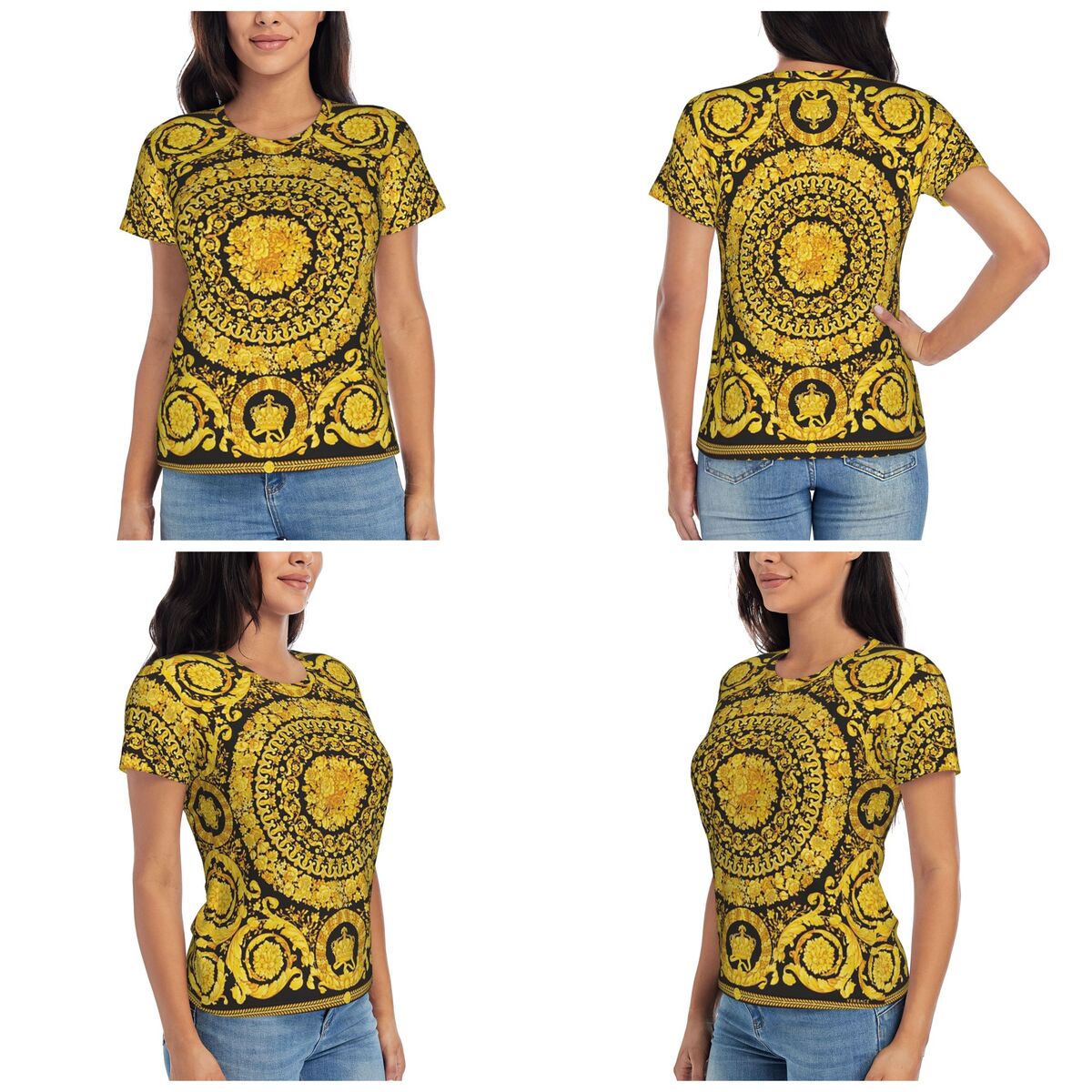 Decorative Golden Medallion Ba - Summer Clothing For 60 Year Old Woman recension och pris