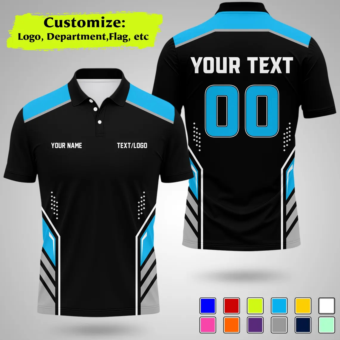New Personalized Team Polo Shi - Summer Clothing Name recension och pris