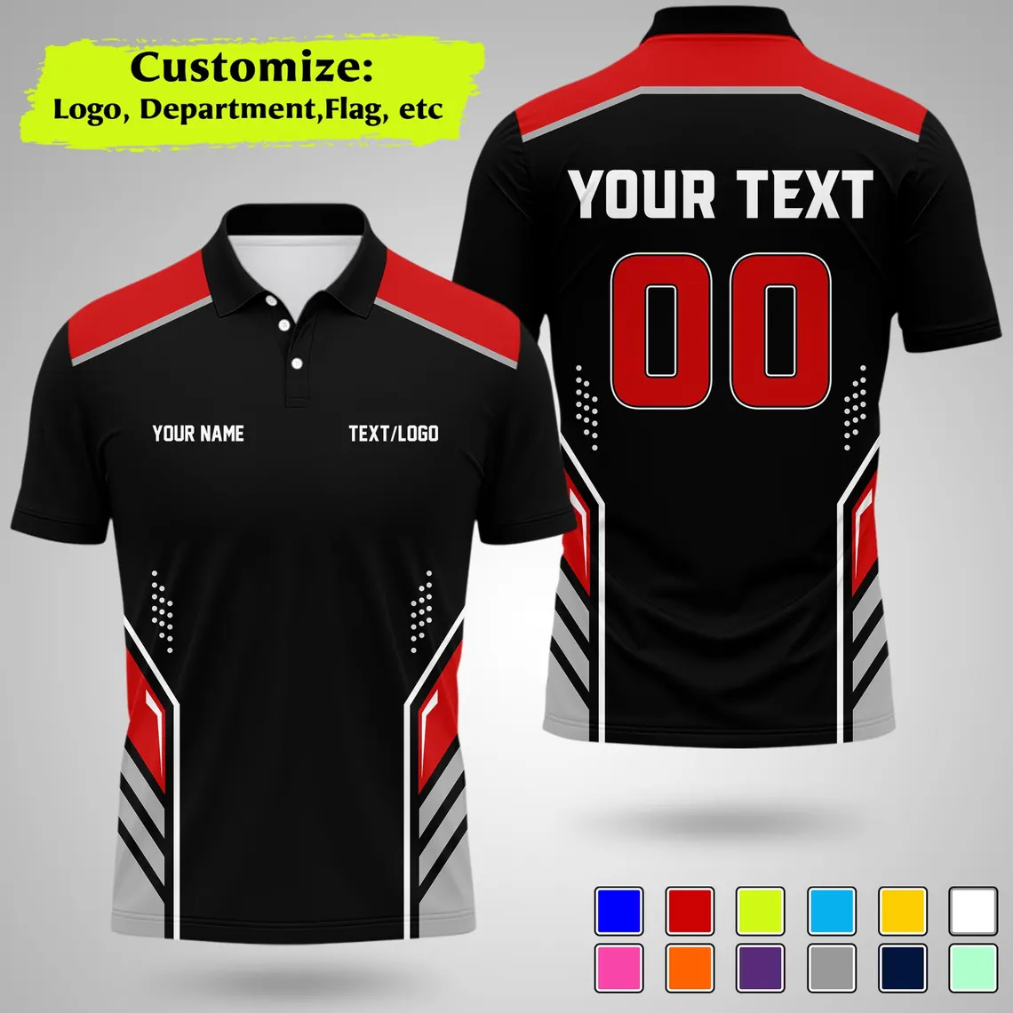 New Personalized Team Polo Shi - Summer Clothing Name recension och pris