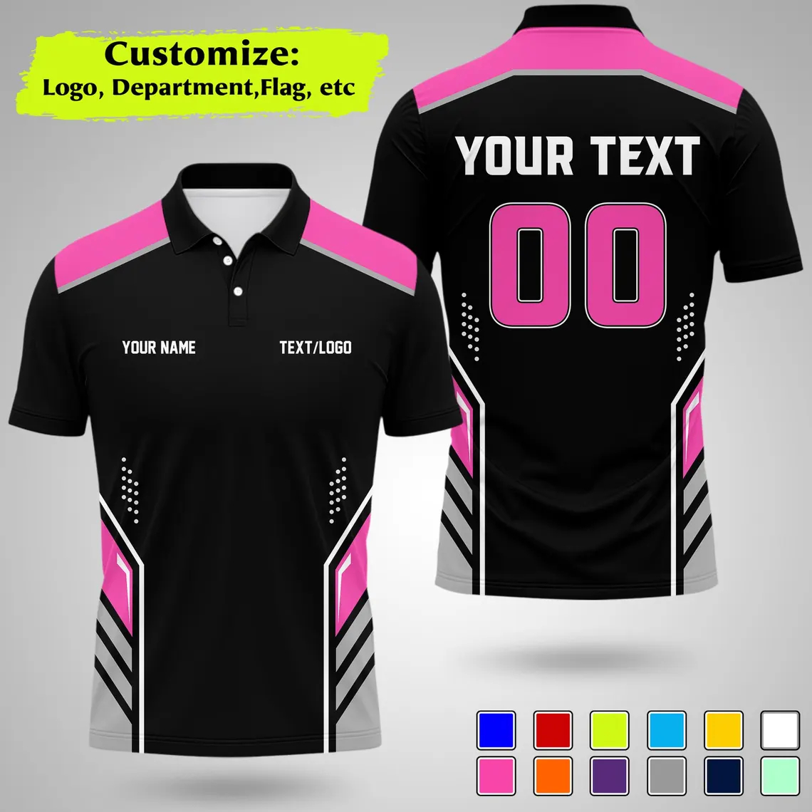 New Personalized Team Polo Shi - Summer Clothing Name recension och pris