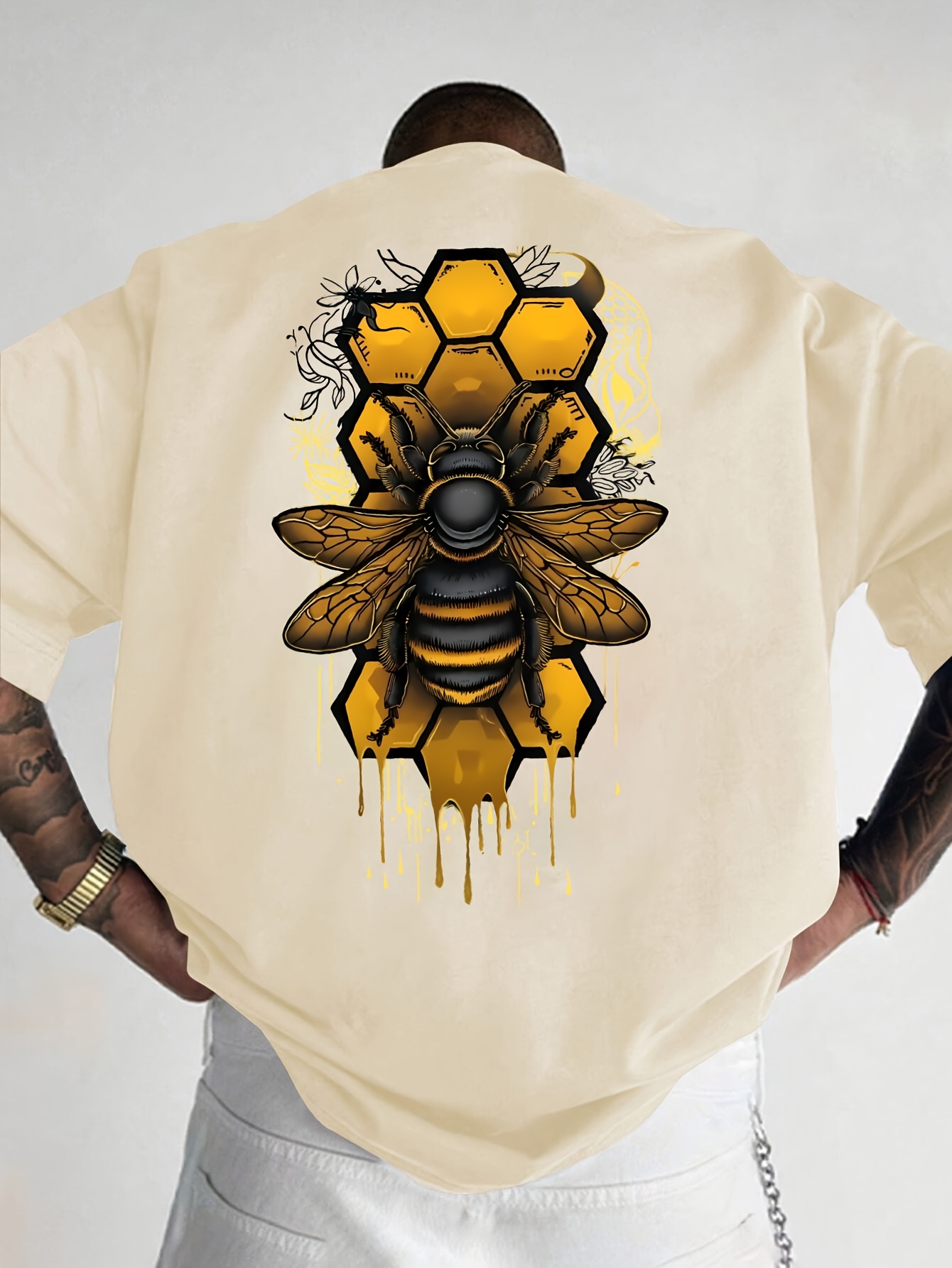 Honeycomb Bee Dripping Honey P - Summer Clothing Drip recension och pris