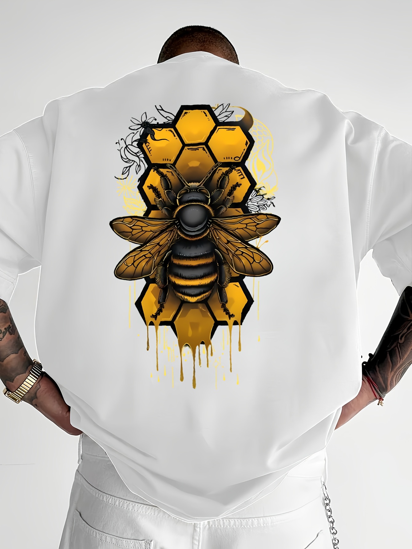 Honeycomb Bee Dripping Honey P - Summer Clothing Drip recension och pris