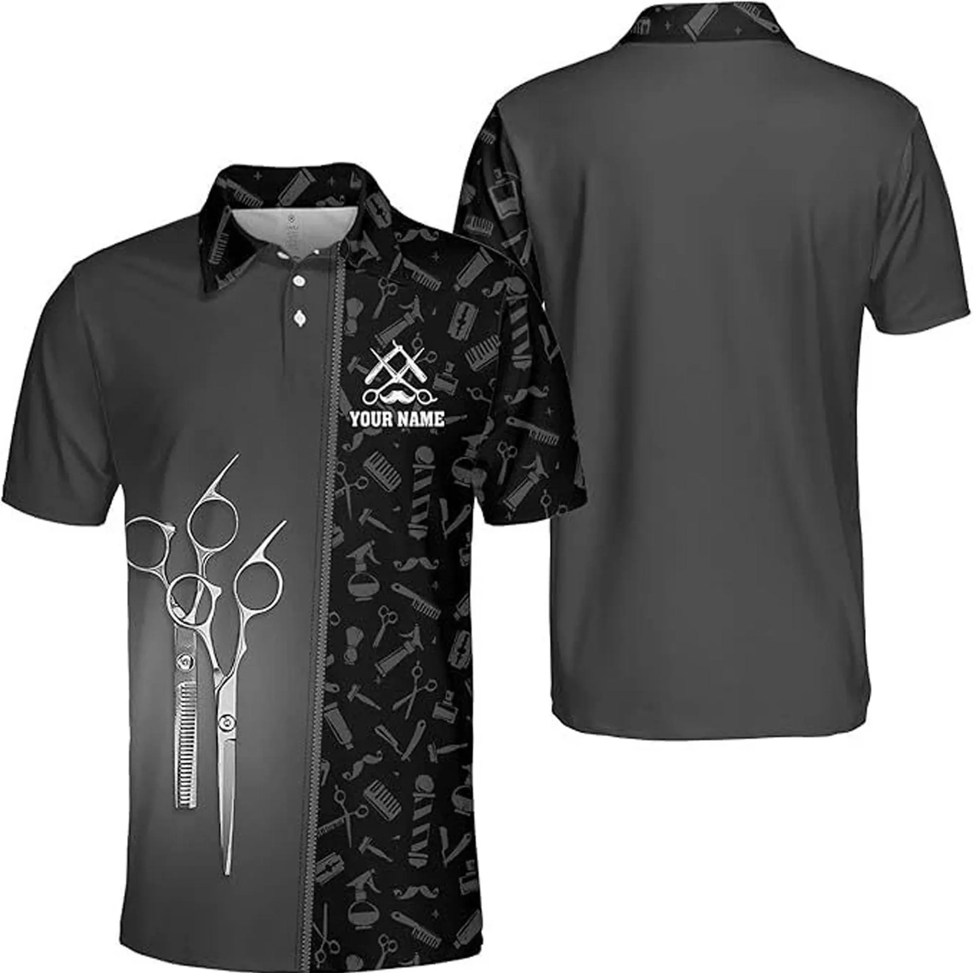 2025 Barber Short Sleeve Polo  - Summer Clothing Name recension och pris