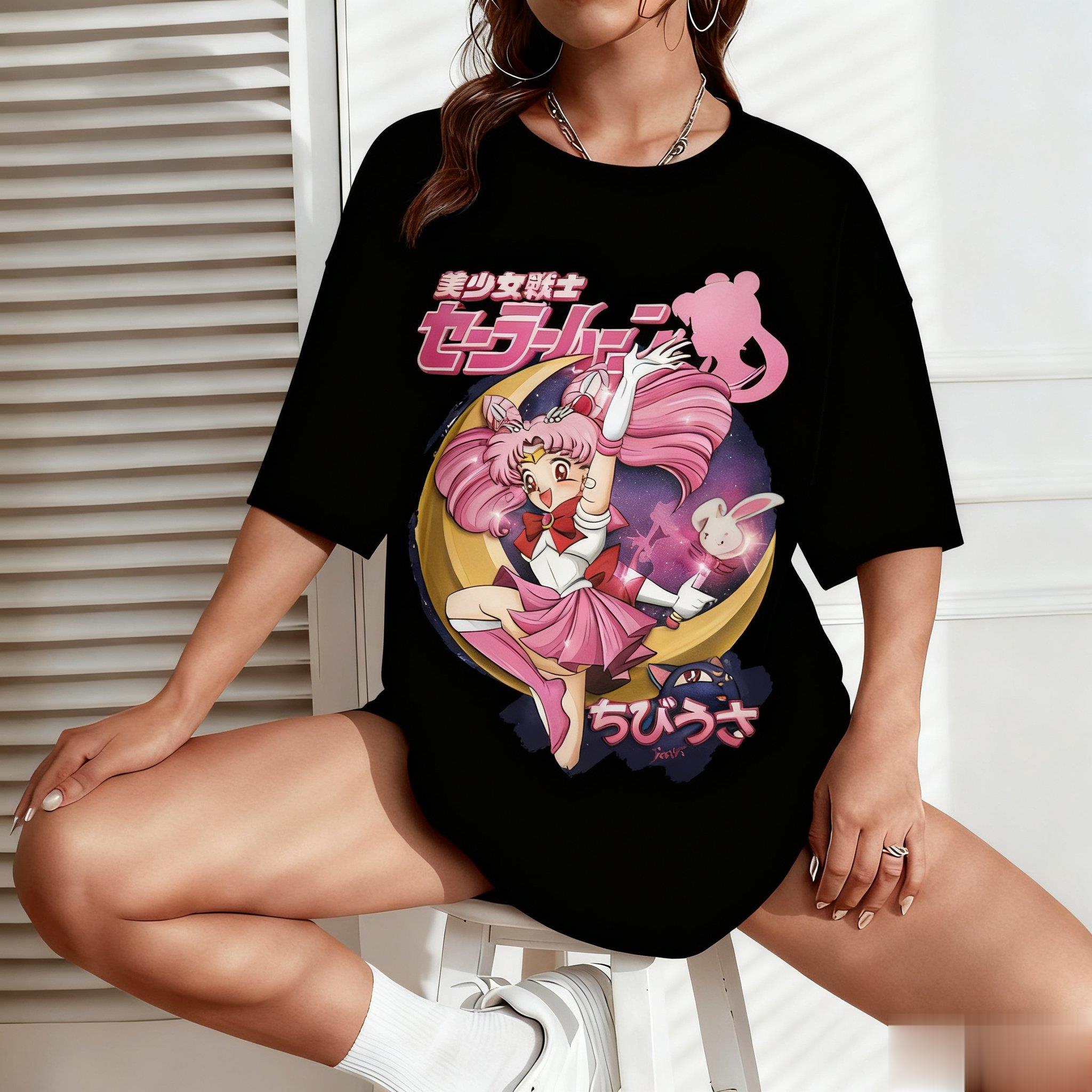 Sailor Moon Anime Print Men Wo - Japanese Summer Clothing Men recension och pris