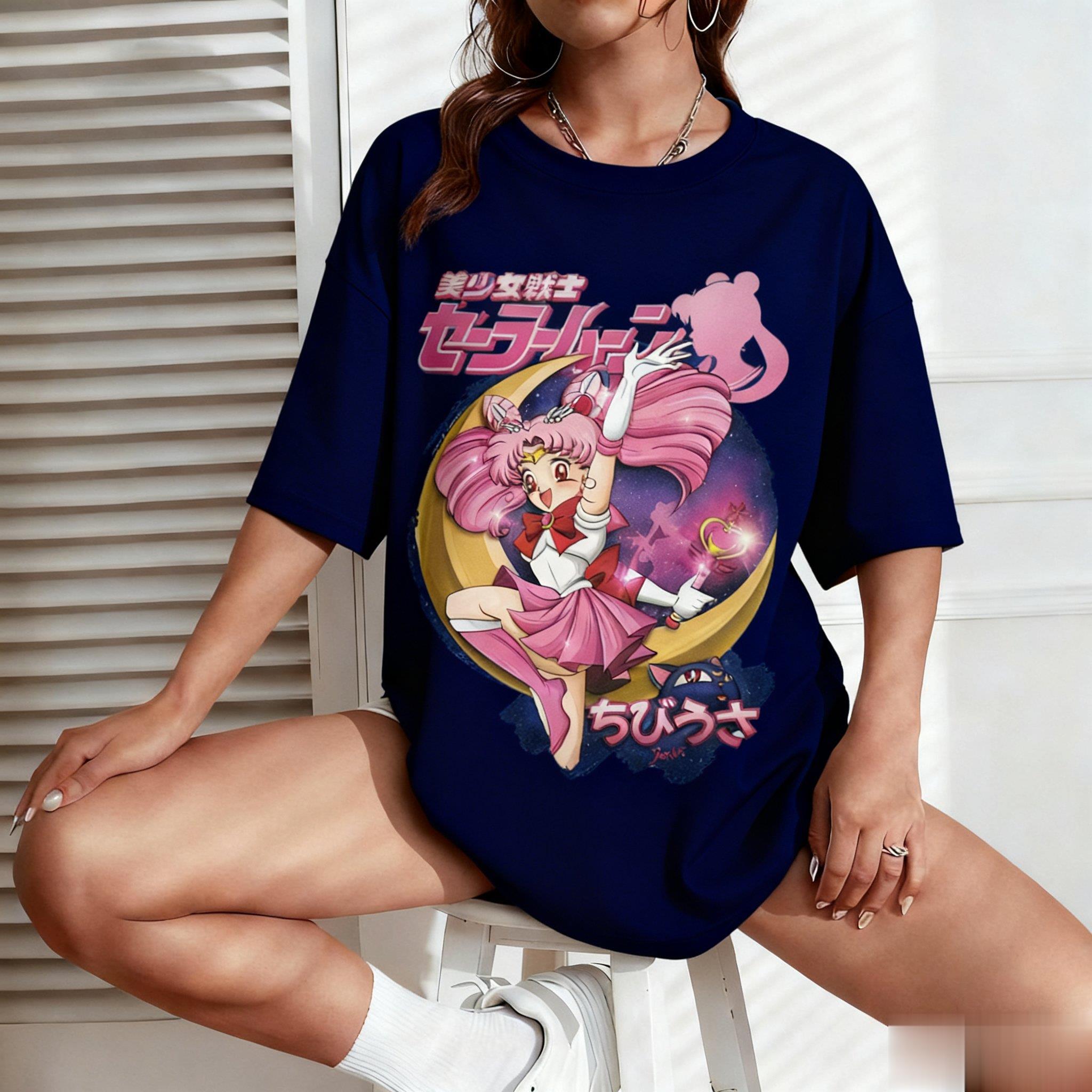 Sailor Moon Anime Print Men Wo - Japanese Summer Clothing Men recension och pris