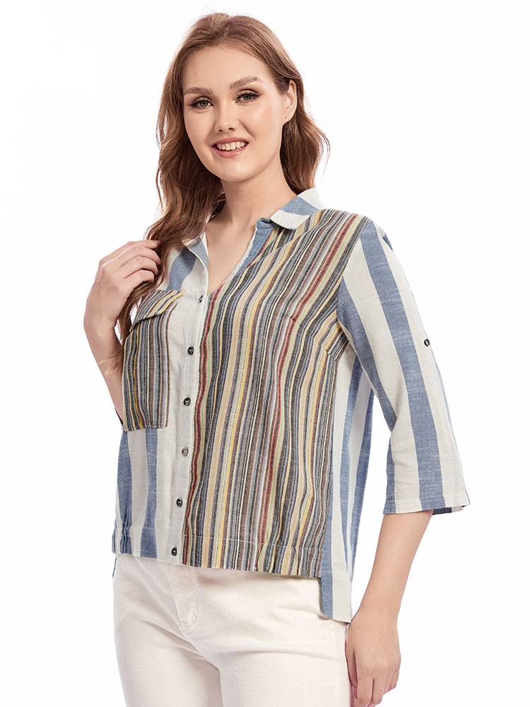 Womens plus size woven lapel s - Summer Clothing For 60 Year Old Woman recension och pris