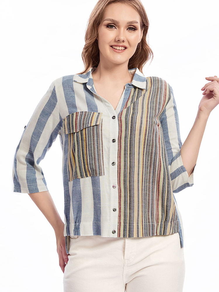Womens plus size woven lapel s - Summer Clothing For 60 Year Old Woman recension och pris