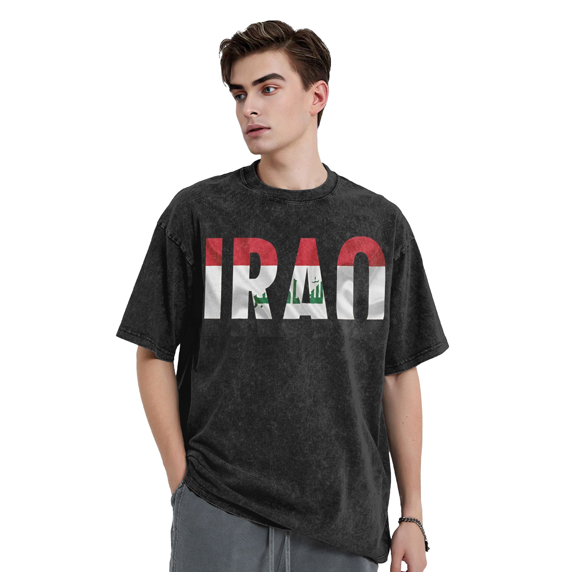 IRAQ Flag Name Stylish T-Shirt - Summer Clothing Name recension och pris
