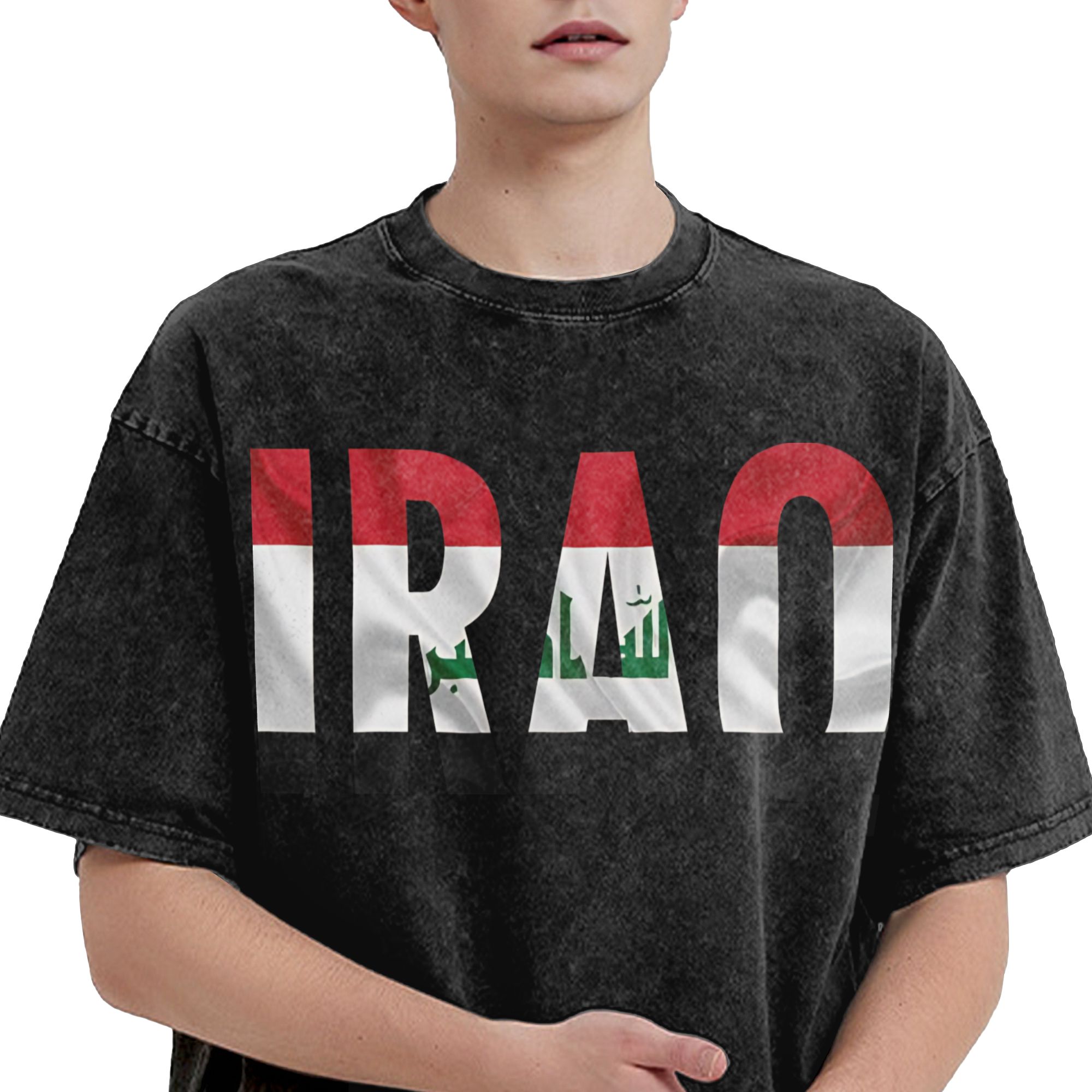 IRAQ Flag Name Stylish T-Shirt - Summer Clothing Name recension och pris