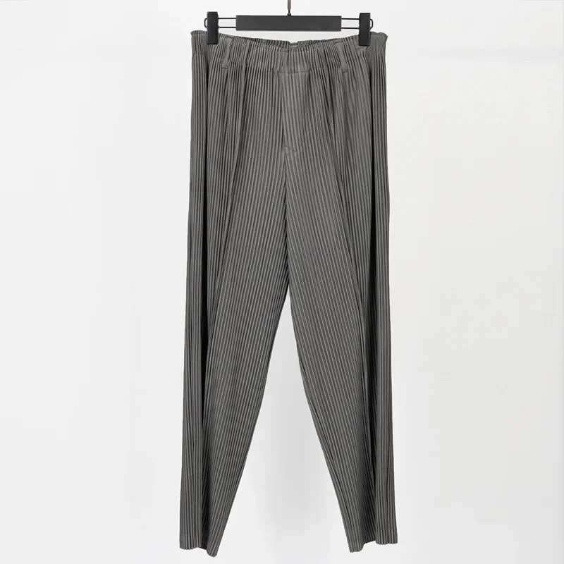 Miyake Pleated Casual Solid Pa - Japanese Summer Clothing Men recension och pris