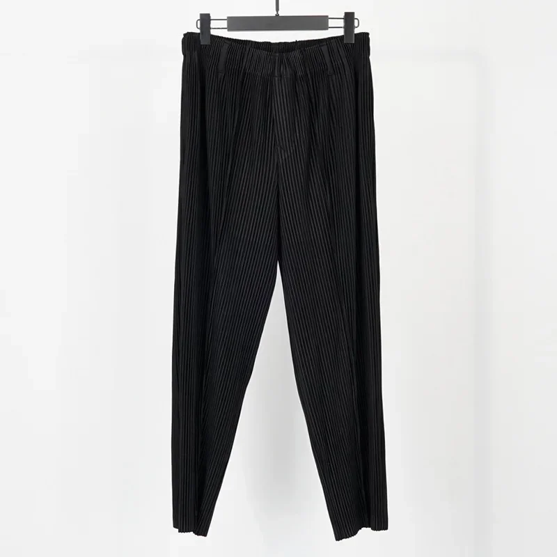 Miyake Pleated Casual Solid Pa - Japanese Summer Clothing Men recension och pris