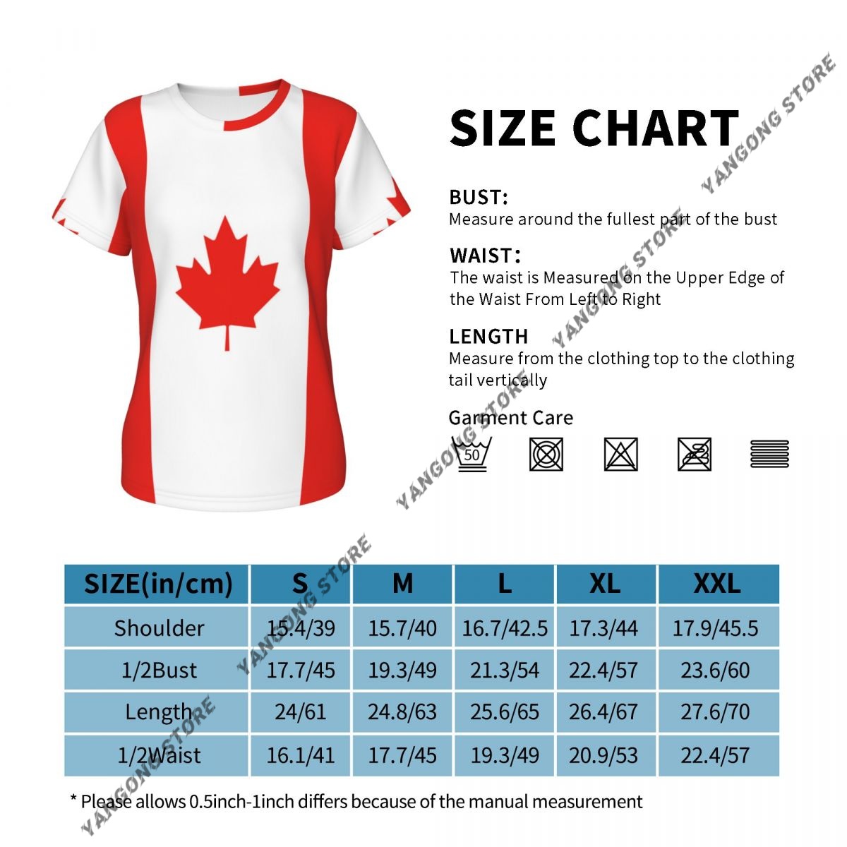 Women's T-shirt Canada Canadia - Summer Clothing Women Canada recension och pris