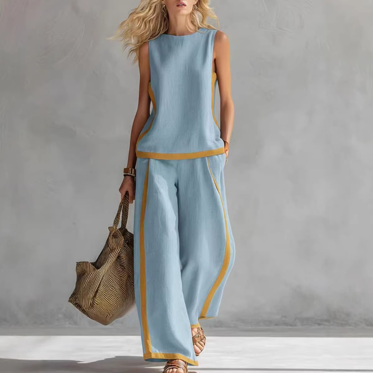 Women Linen 2 Piece Sets Color - Summer Linen Clothing For Women recension och pris