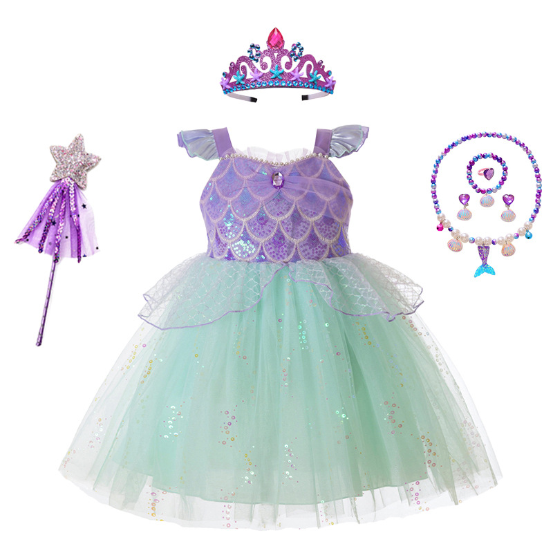 Girls Mermaid Tutu Dress Sequi - Summer Clothing Europe recension och pris