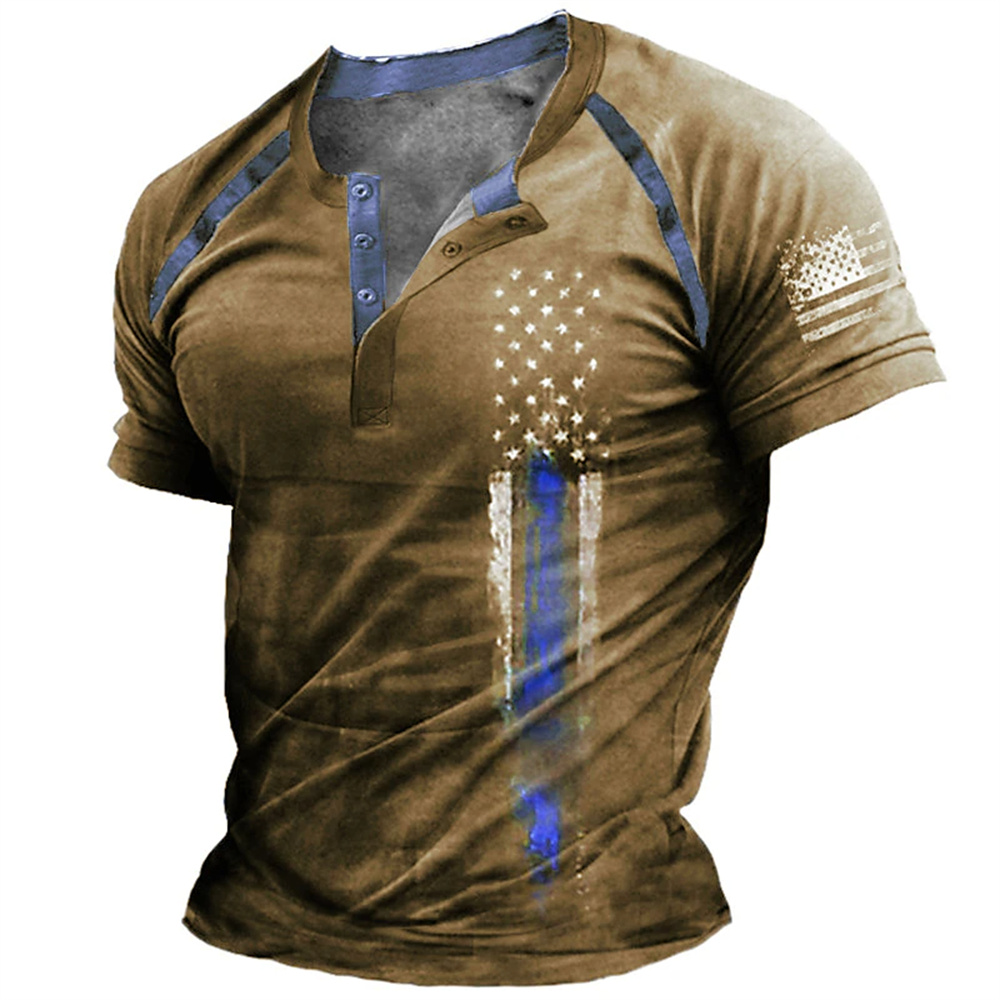 Funny 3D American Flag Print M - Summer Clothing Line recension och pris