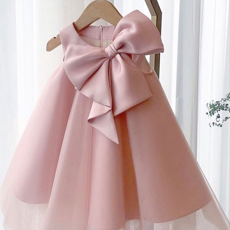 Summer Big Bow Baby Girl Dress - Summer Clothing Toddler recension och pris