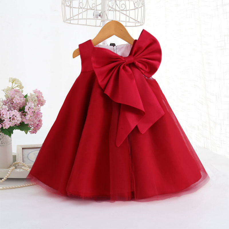 Summer Big Bow Baby Girl Dress - Summer Clothing Toddler recension och pris
