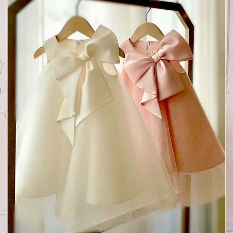 Summer Big Bow Baby Girl Dress - Summer Clothing Toddler recension och pris
