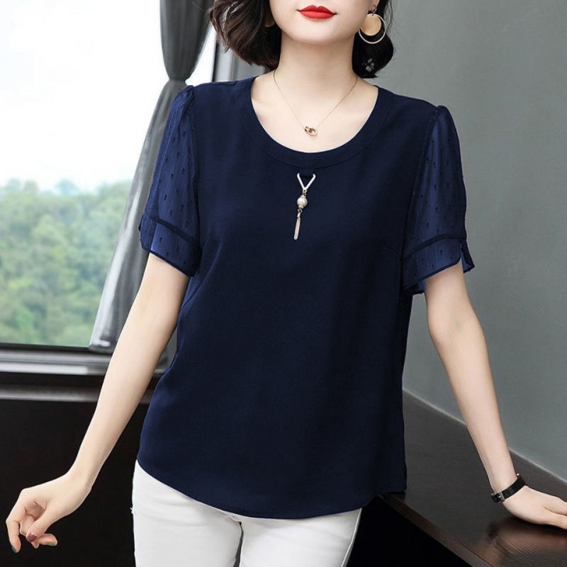Casual Solid Color All-match S - Summer Clothing For 60 Year Old Woman recension och pris