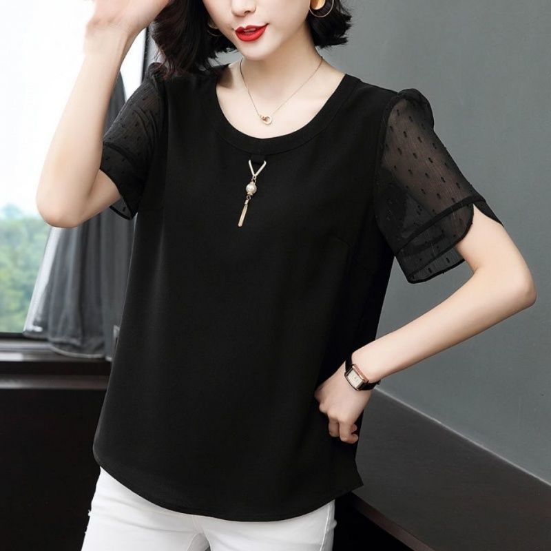 Casual Solid Color All-match S - Summer Clothing For 60 Year Old Woman recension och pris