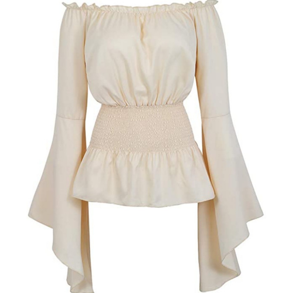 Goth Slim Shirt Flared Long Sl - Summer Renaissance Clothing recension och pris